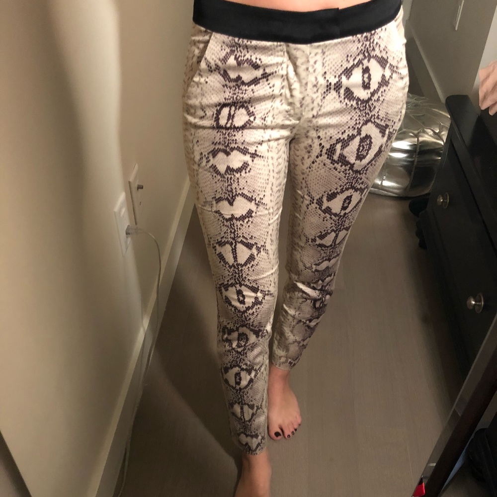 Snakeskin pants
